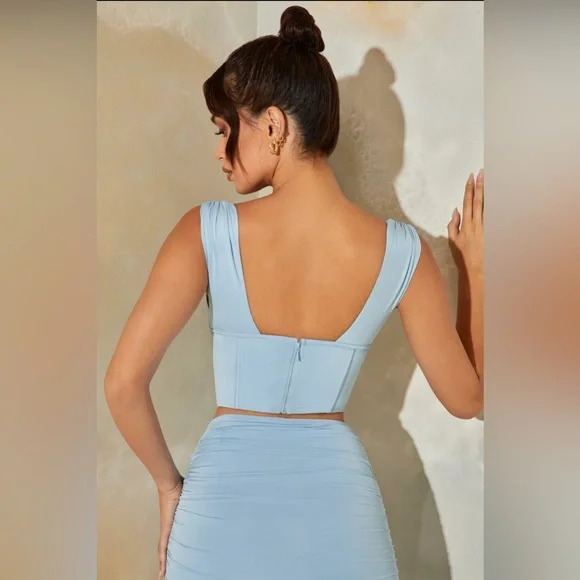 NWT Corset top in light blue - Picture 2 of 3